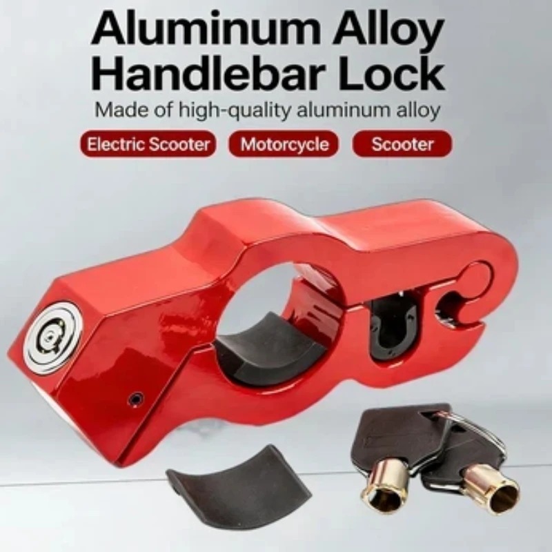Commuter Bike Lock - Wytrzymała stalowa blokada kierownicy motocykla, zabezpieczenie