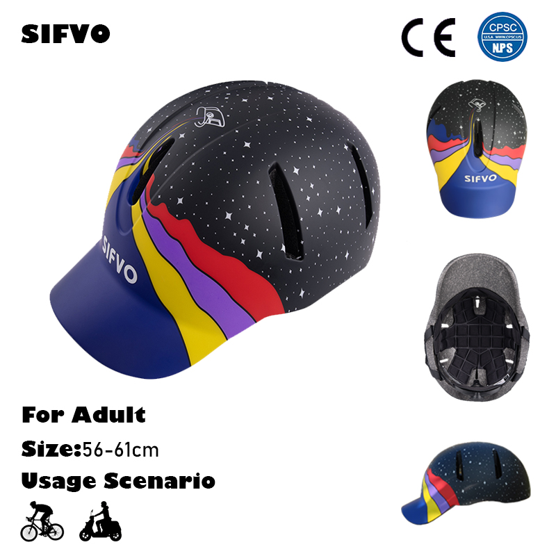 Commute Cycling Helmet - SIFVO dla dorosłych stylowy kask rowerowy