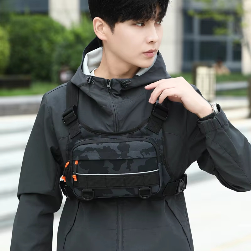 Reflective Vest Cycling - Kamizelka rowerowa z kieszeniami na klatkę
