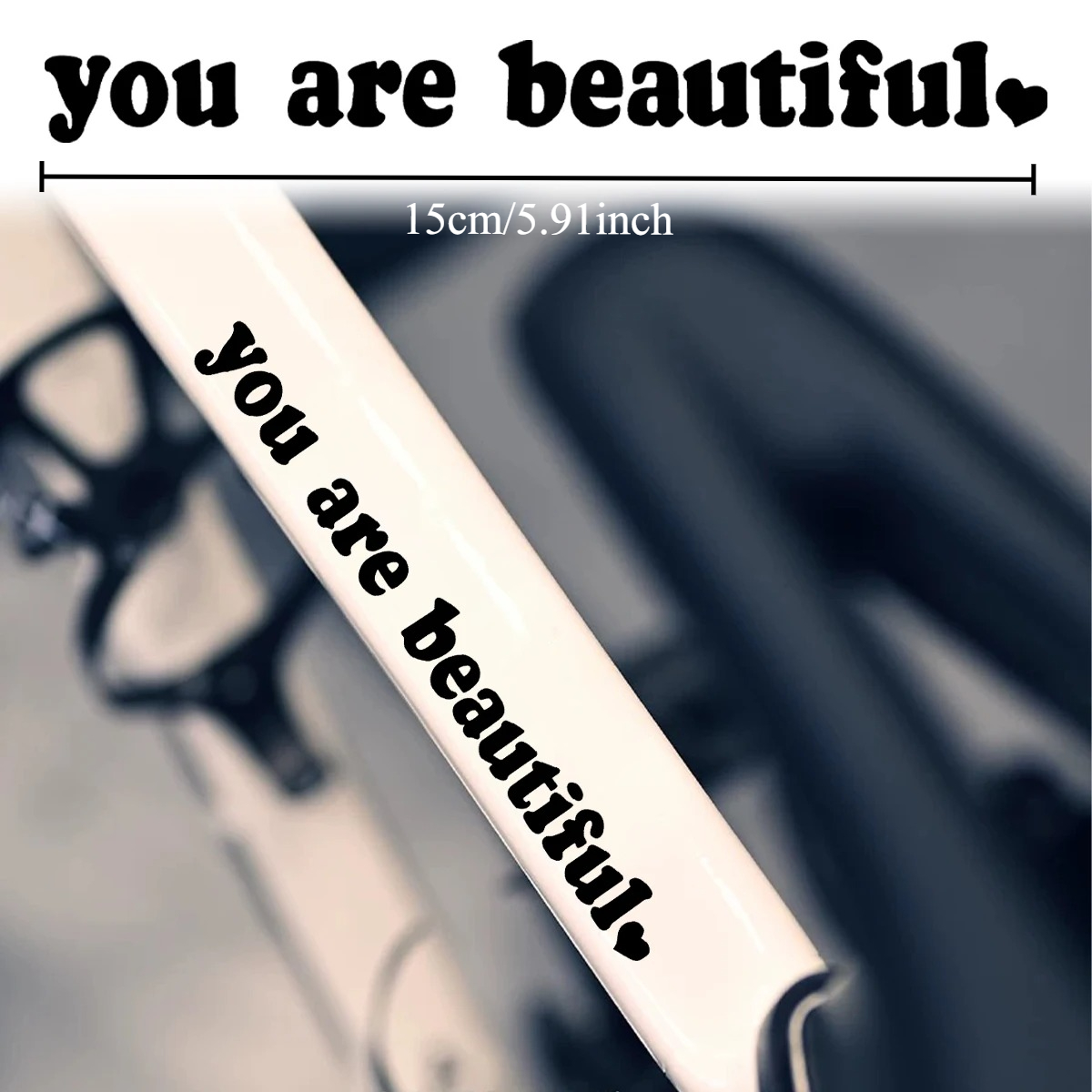 2 sztuki naklejek z cytatem „J – Cycling Quote recenzja i cena