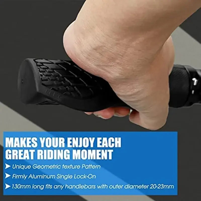 Gripy rowerowe z gumy i stopu, – Commuting On Mountain Bike recenzja i cena