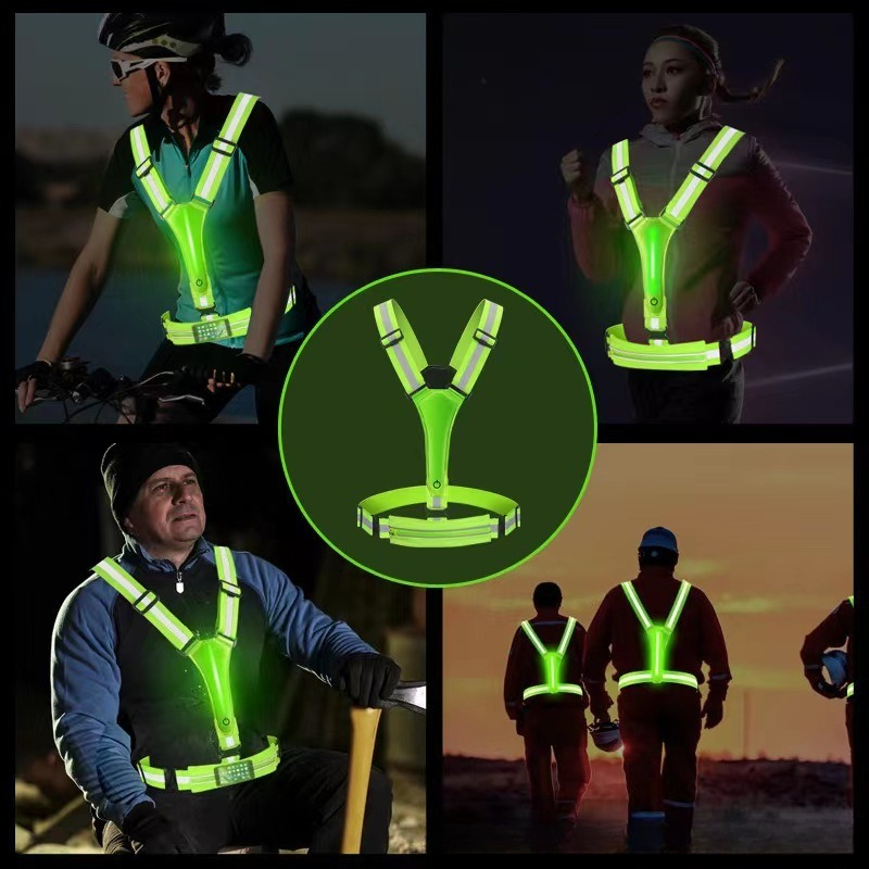 Kamizelka odblaskowa LED, świe – Reflective Vest Cycling recenzja i cena
