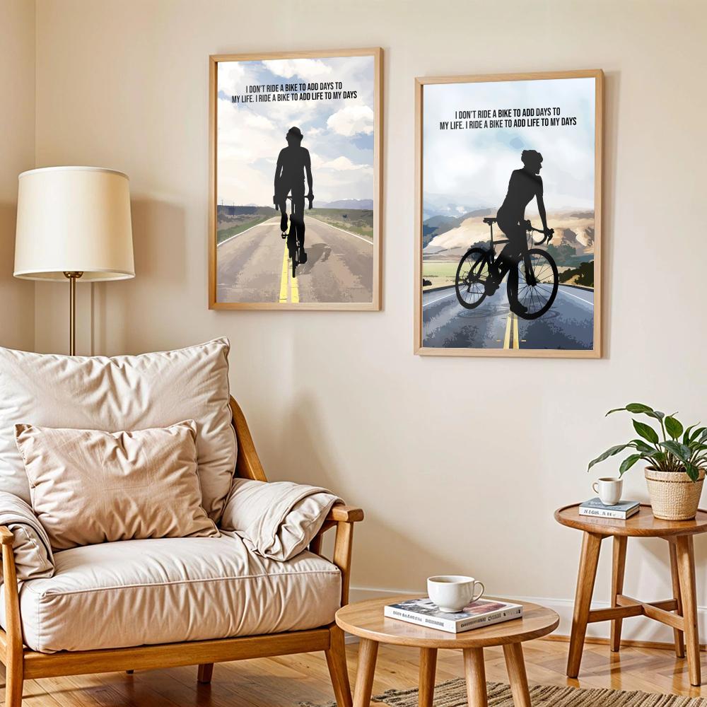 Plakat z motywacyjnym cytatem  – Cycling Quote recenzja i cena