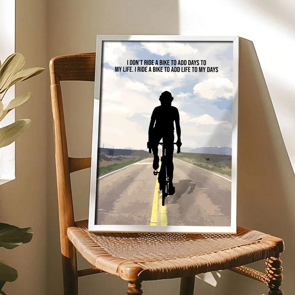 Plakat z motywacyjnym cytatem  – Cycling Quote recenzja i cena