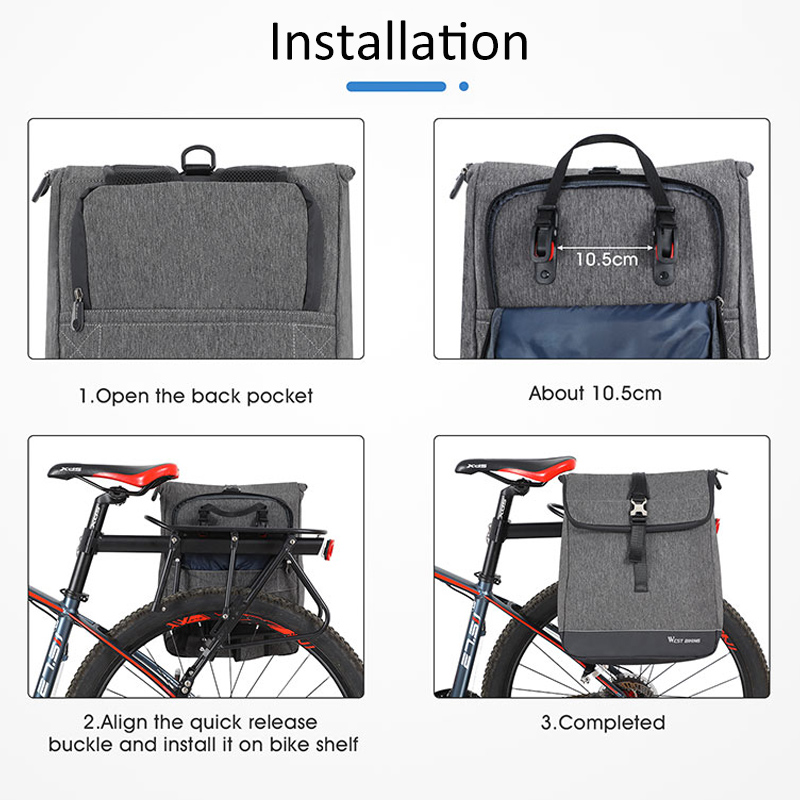 WEST BIKING Plecak rowerowy wo – Cycling Commuter Backpack Laptop recenzja i cena
